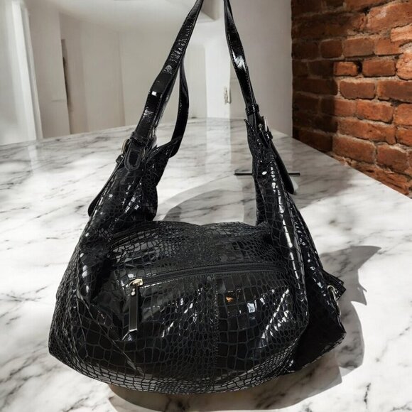 Claudia Canova Faux Snakeskin Hobo Bag - Great Used Condition - Picture 1 of 10